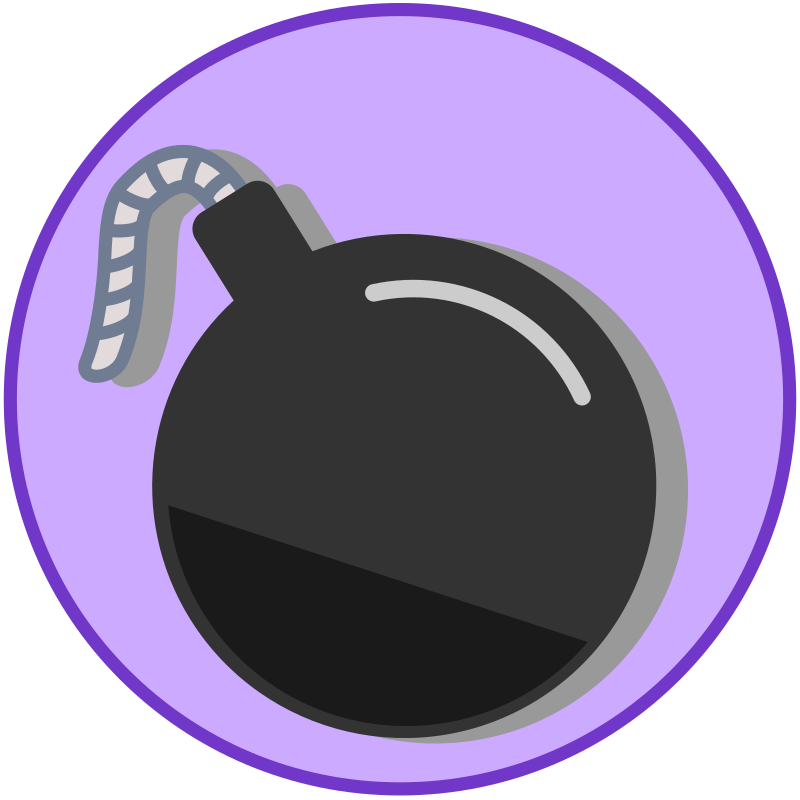 Bomb icon (Flat)