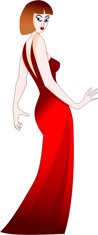 Woman In Red Dress