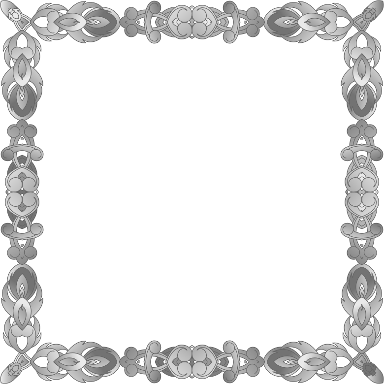 Grayscale Abstract Frame