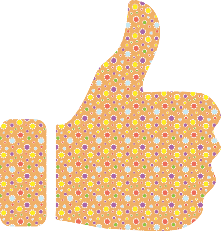 Cute Floral Thumbs Up