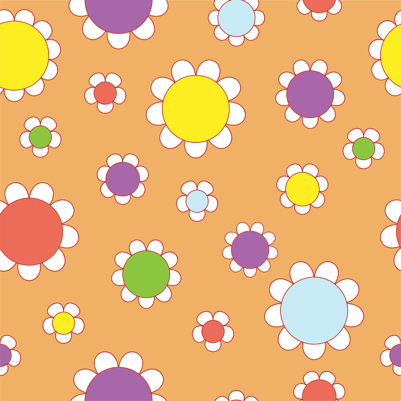 Seamless Flowers Pattern By Karen Arnold