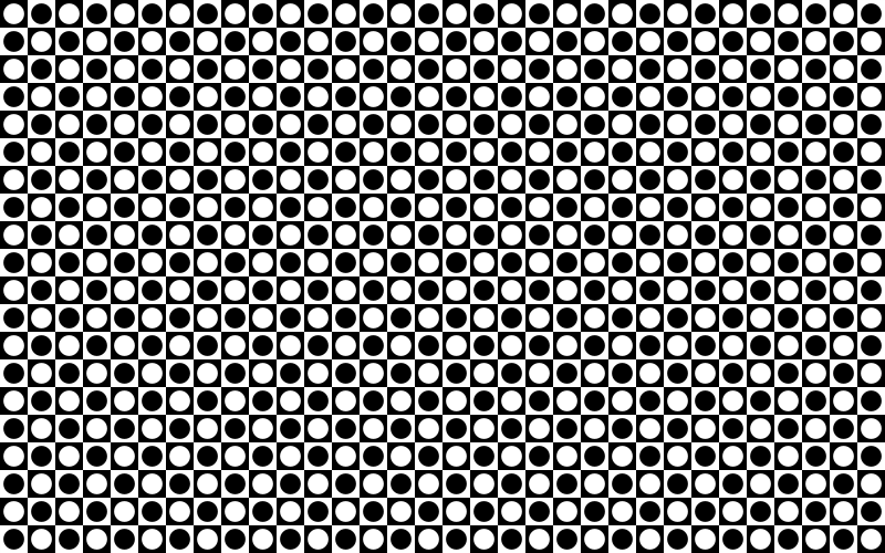 Seamless Circles And Squares Checkerboard Pattern