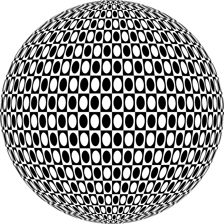 Abstract Checkered Sphere