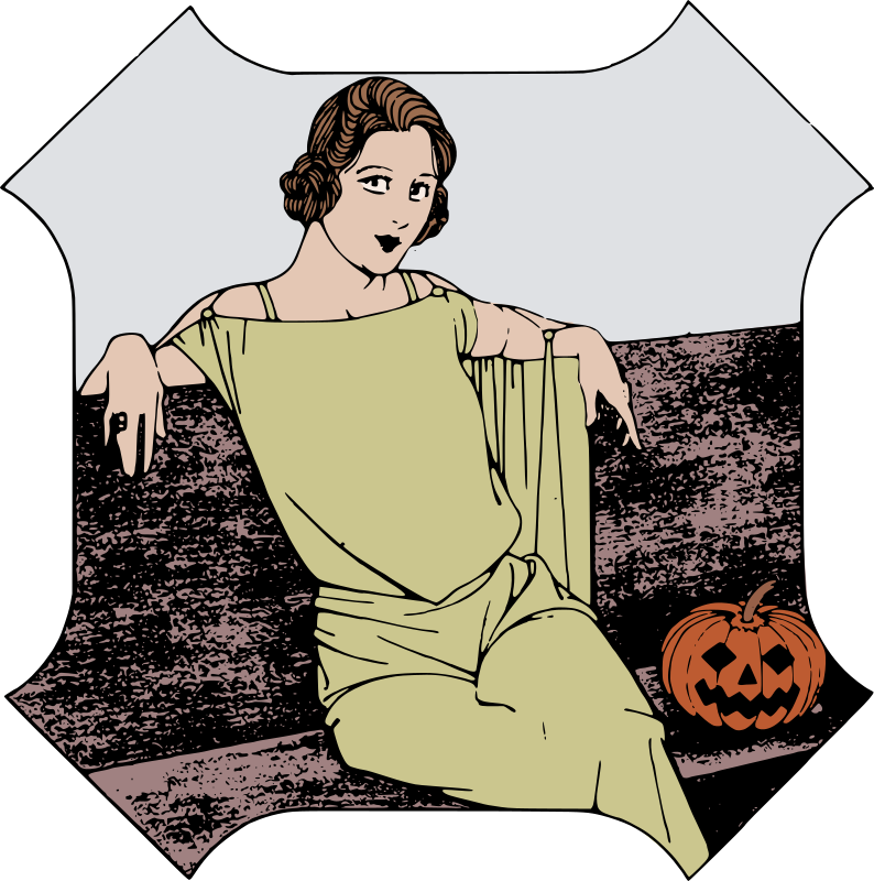 Halloween Lady - Colour