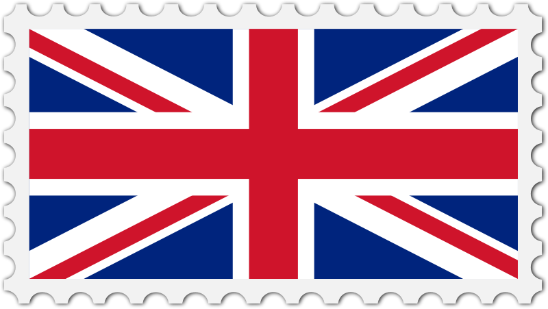 United Kingdom flag stamp