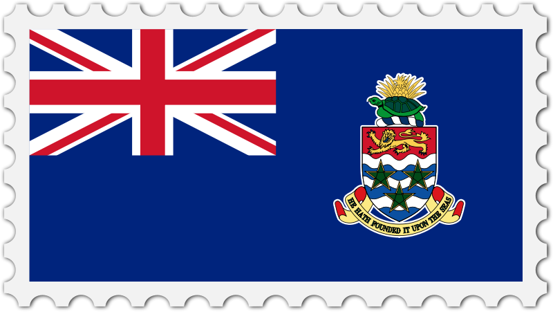 Cayman Islands flag stamp
