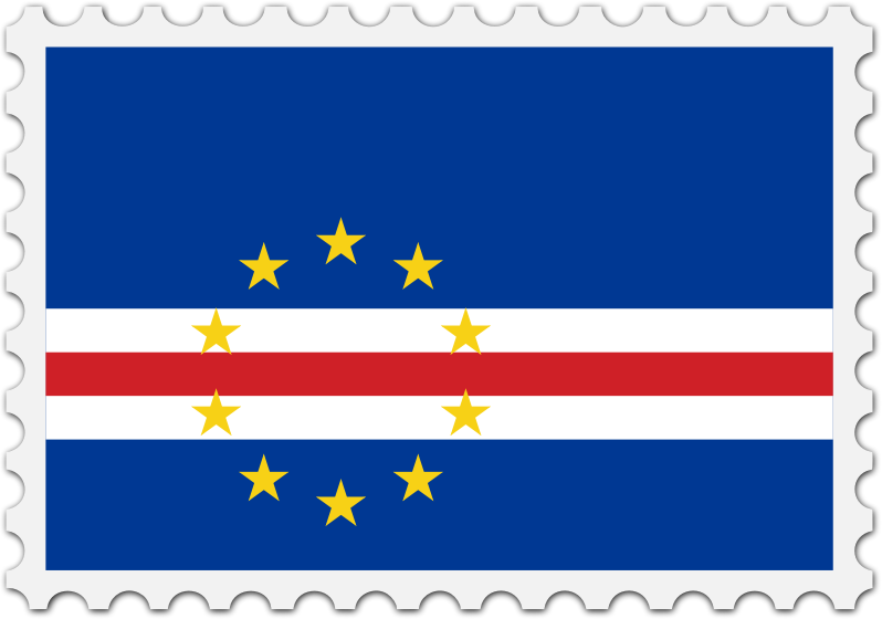 Cape Verde flag stamp