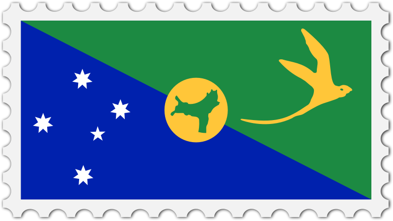 Christmas Island flag stamp