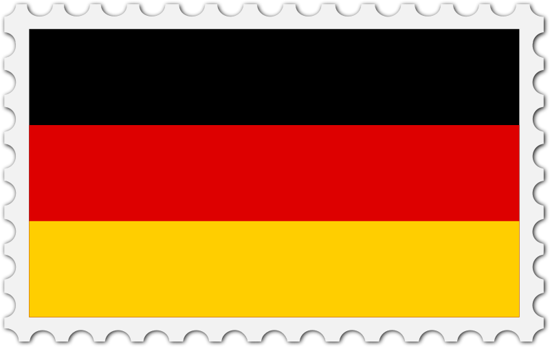 Germany flag stamp