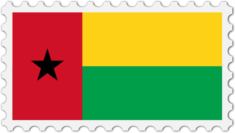 Guinea Bissau flag stamp