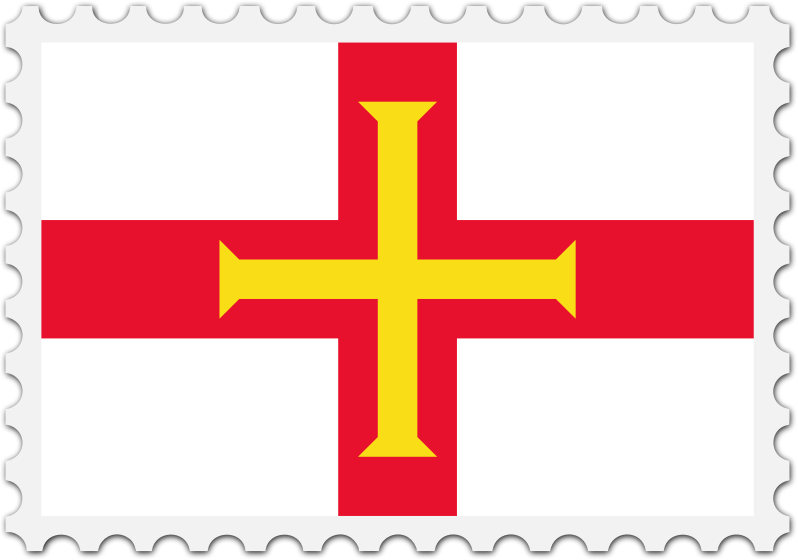 Guernsey flag stamp