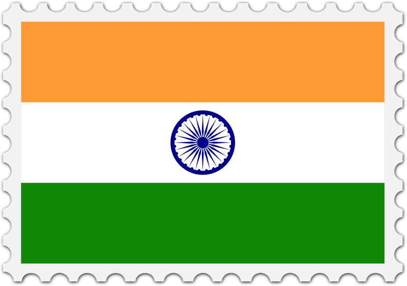 India flag stamp