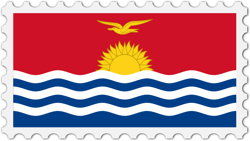 Kiribati flag stamp