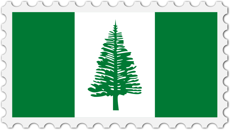 Norfolk Islands flag stamp