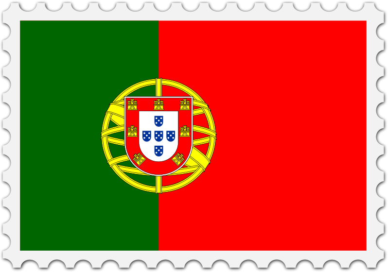 Portugal flag stamp