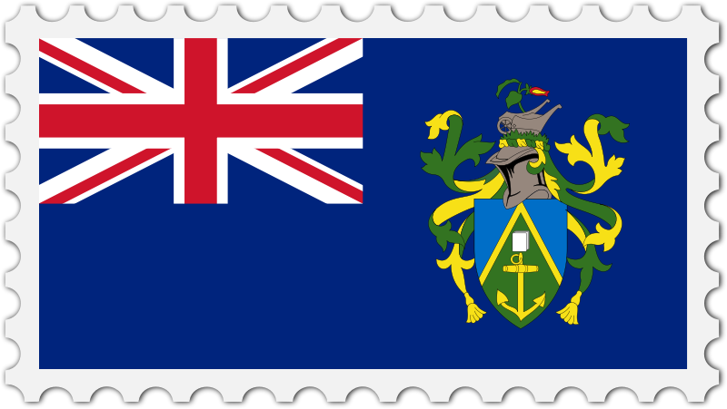 Pitcairn Islands flag stamp