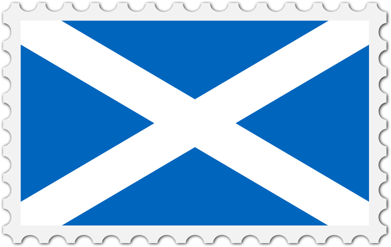 Scotland flag stamp