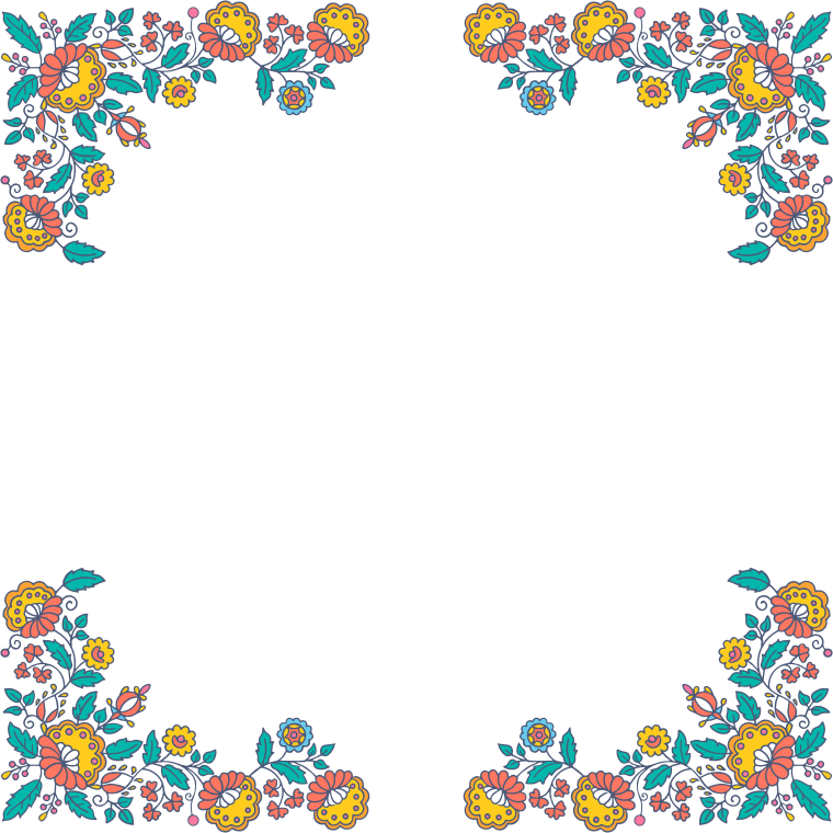 Floral Frame Abstract