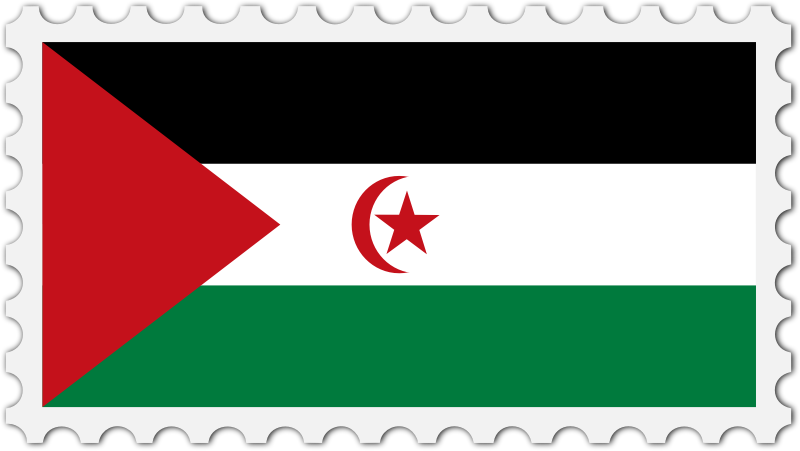 Sahrawi Arab Democratic Republic flag stamp