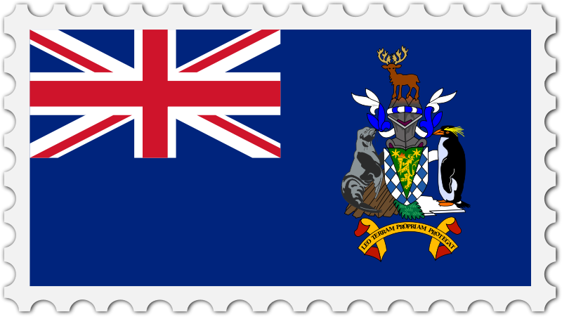 South Georgia and the Sandwich Islands flag stamp