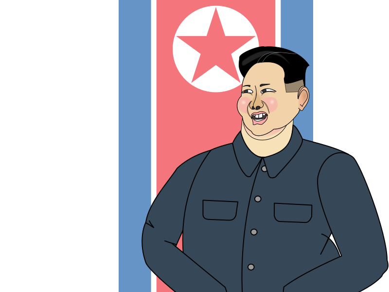 Animated The Supreme Leader Kim Jong-un - Rocket Man