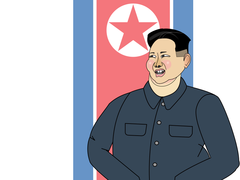 Animated The Supreme Leader Kim Jong-un - Rocket Man - Openclipart