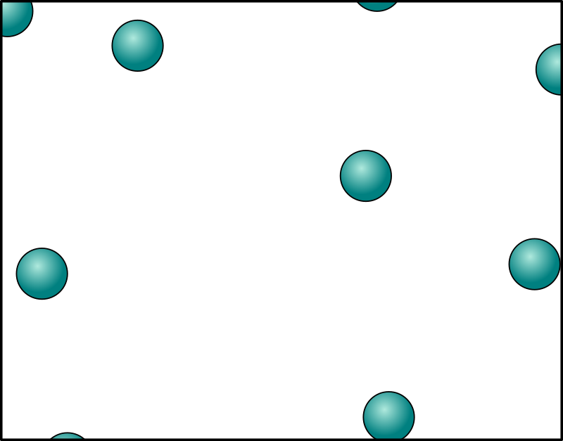 Particle Arrangement. Which thing is look like Gas Particles.