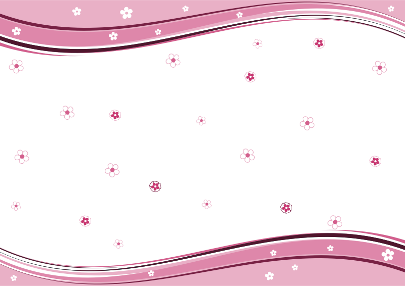 Floral Background Pink A4