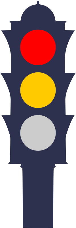 Traffic light (red, amber)