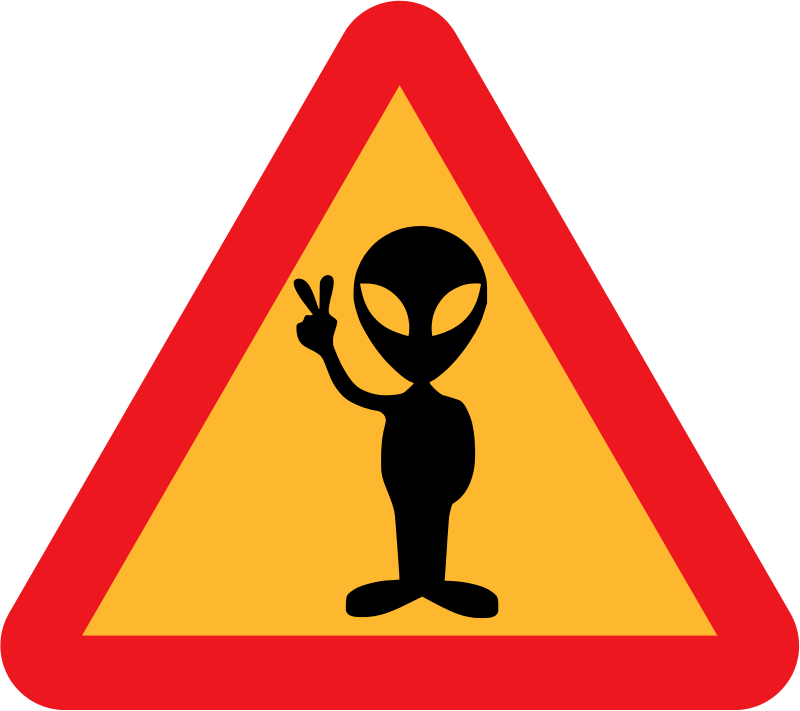 Warning for aliens