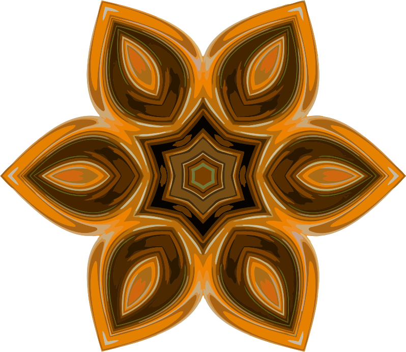 Ornament with hexagonal symmetry