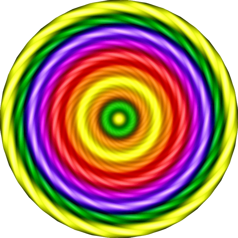 Colourful spiral