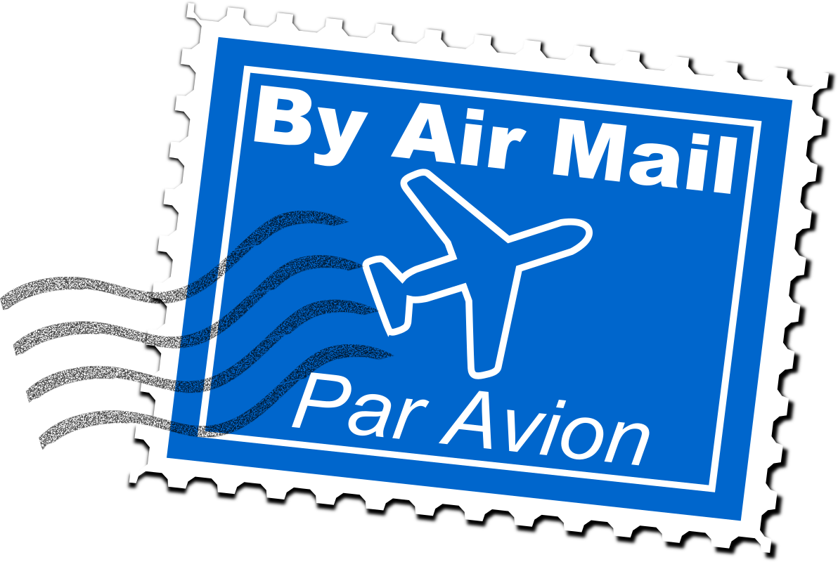 Air Mail Postage Stamp - Openclipart