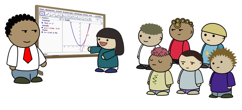 GeoGebra with interactive excercises