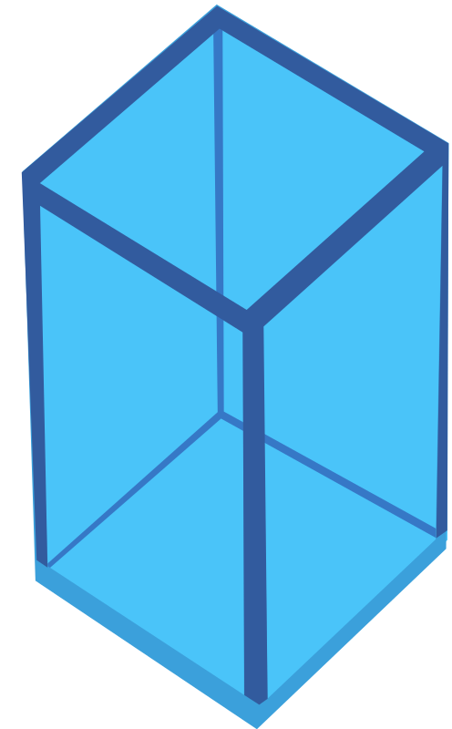 Cyan Transparent Cube