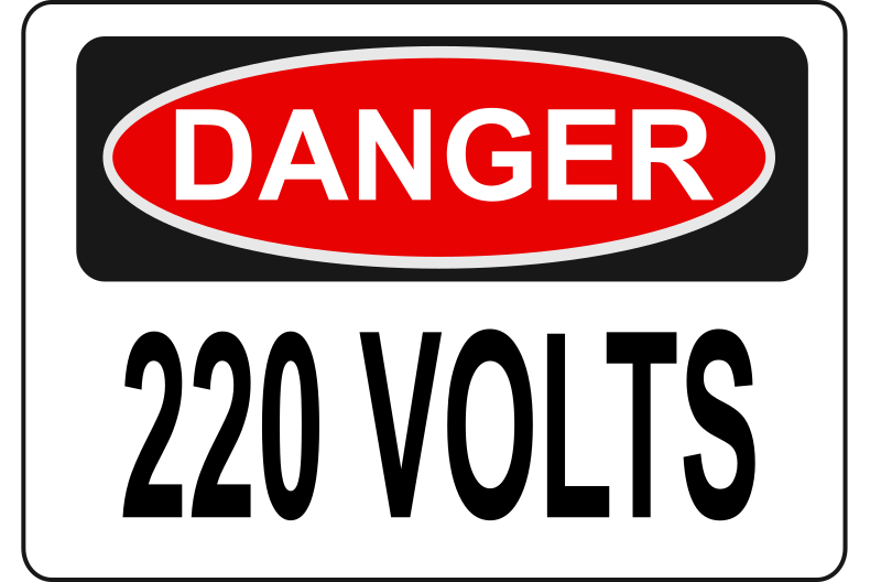 Danger - 220 Volts