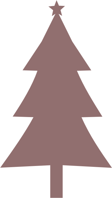  Christmas tree Silhouette