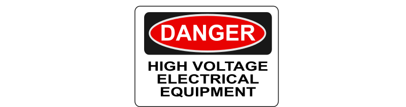 Danger - High Voltage Electrical Equipment