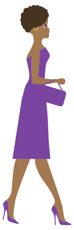 African Woman Side View