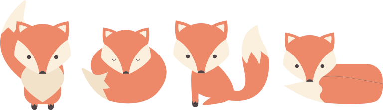 Cartoon Fox Poses