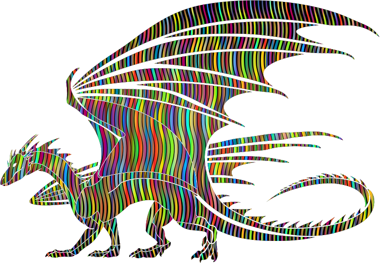 13Smoks Wavy Prismatic Dragon With Background