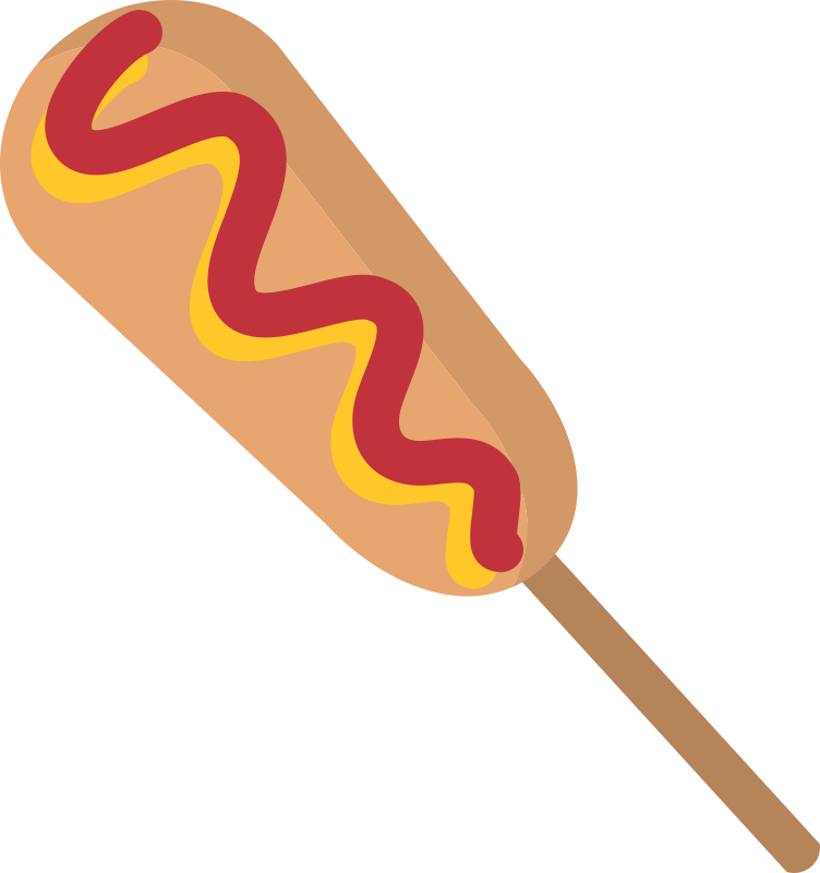 Isolated Corn Dog