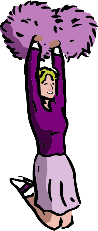 Cartoon Cheerleader 2