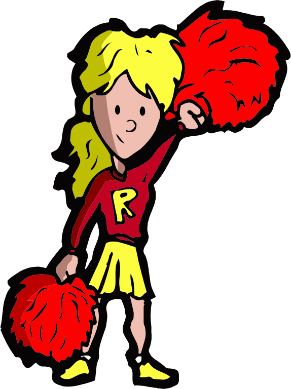 Cartoon Cheerleader 4