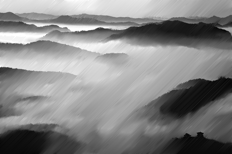 halftone clouds