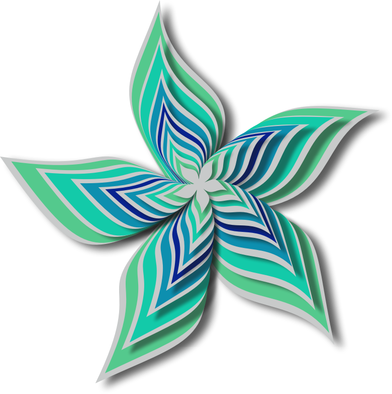 Abstract flower 28 (colour 7)