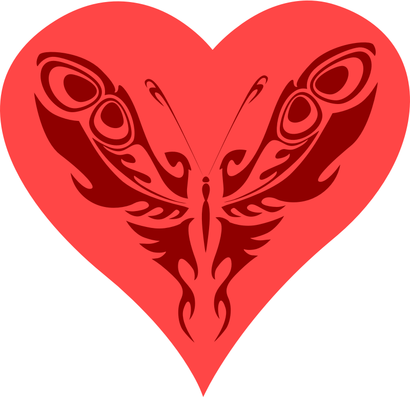 Butterfly heart