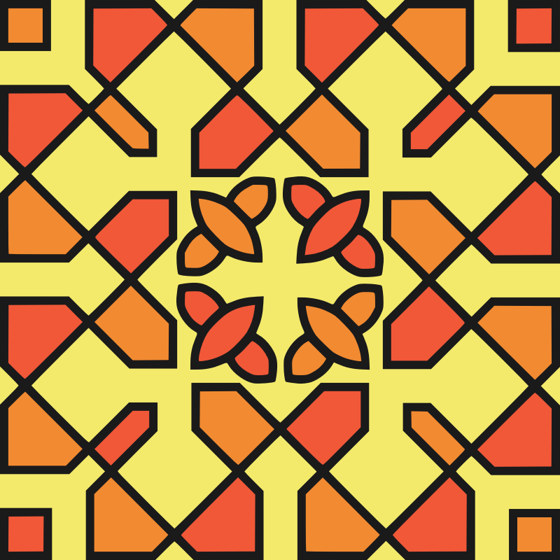 Square ornament 37 (colour)