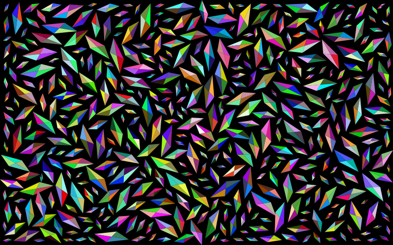 Prismatic Abstract Geometric Diamonds Background