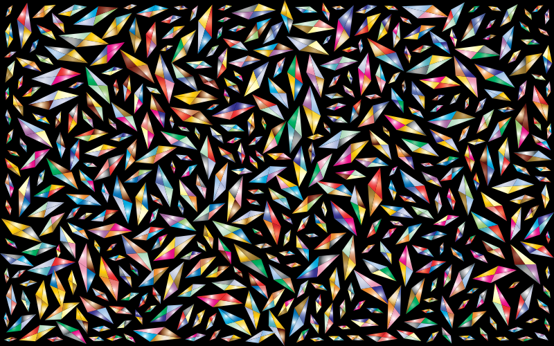 Prismatic Abstract Geometric Diamonds Background 2